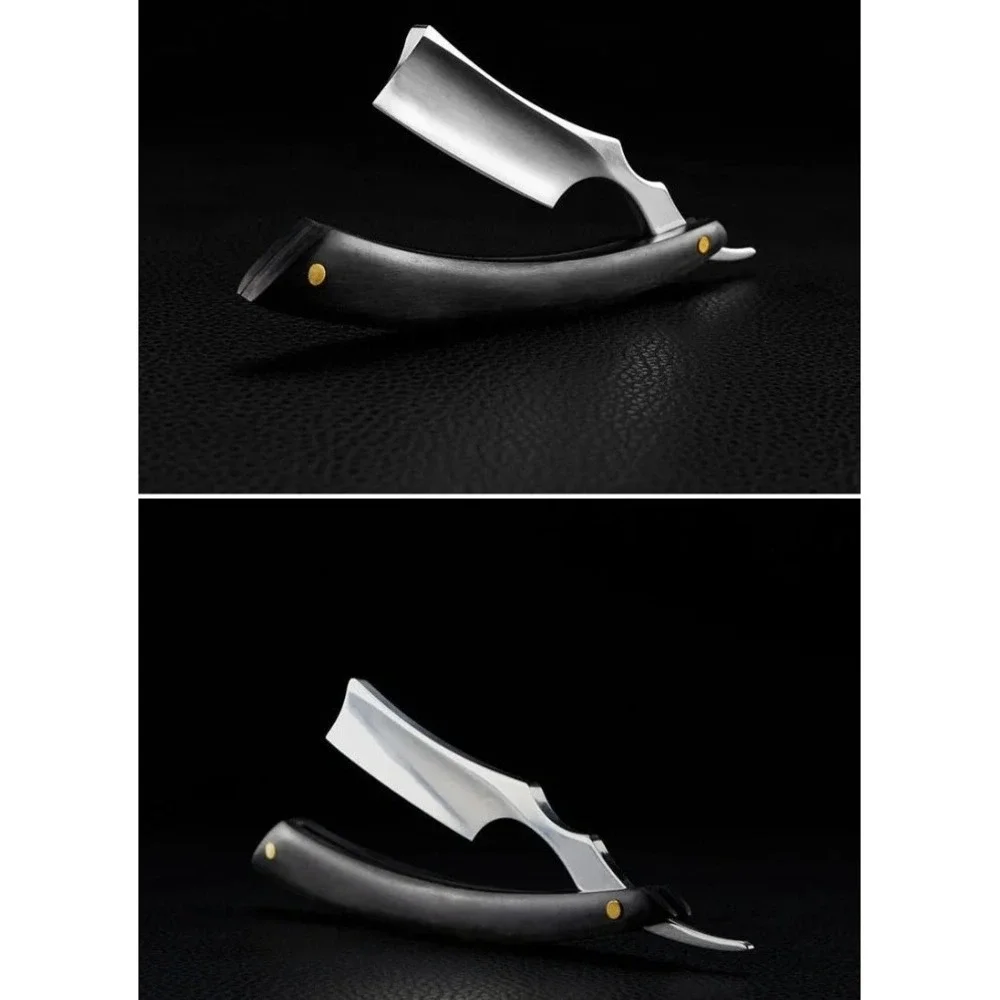 WOOD HANDLE BARBER STRAIGHT CUT THROAT SALON SHAVING RAZOR
